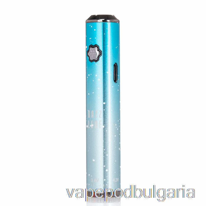 Vape 10000 Дръпки Dazzleaf Squarii Bottom Twist 510 батерия Sky Blue Splatter